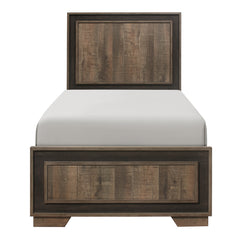 Ellendale Rustic Mahogany / Dark Ebony 4-piece Twin Bedroom Set - Ornate Home