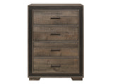 Ellendale Rustic Mahogany/Dark Ebony Chest - Ornate Home