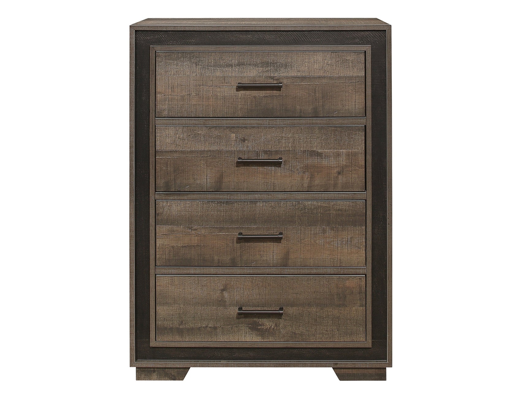 Ellendale Rustic Mahogany/Dark Ebony Chest - Ornate Home