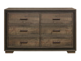 Ellendale Rustic Mahogany/Dark Ebony Dresser - Ornate Home