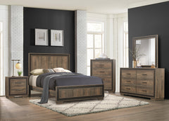 Ellendale Rustic Mahogany/Dark Ebony Dresser - Ornate Home