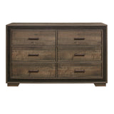 Ellendale Rustic Mahogany/Dark Ebony Dresser - Ornate Home