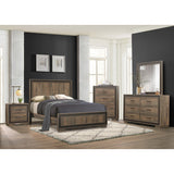 Ellendale Rustic Mahogany/Dark Ebony Eastern King Bed - Ornate Home