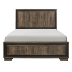 Ellendale Rustic Mahogany/Dark Ebony Full Bed - Ornate Home