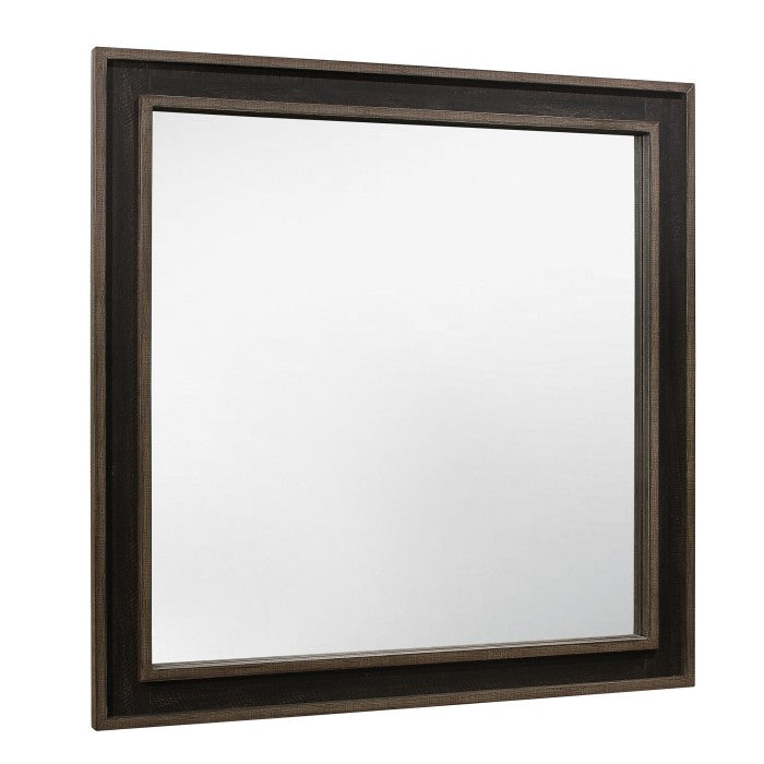 Ellendale Rustic Mahogany/Dark Ebony Mirror - Ornate Home