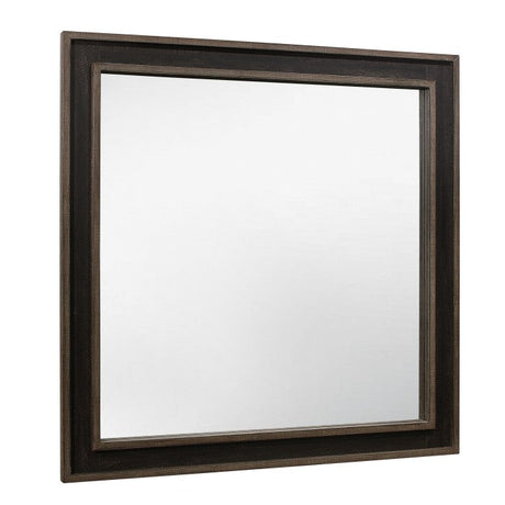 Ellendale Rustic Mahogany/Dark Ebony Mirror - Ornate Home