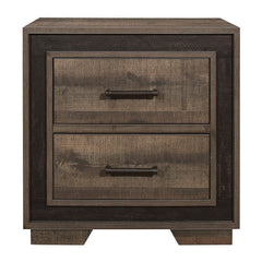 Ellendale Rustic Mahogany/Dark Ebony Nightstand - Ornate Home
