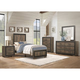 Ellendale Rustic Mahogany/Dark Ebony Twin Bed - Ornate Home