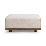 Ellerie Latte Ottoman - Ornate Home