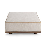 Ellerie Latte Ottoman - Ornate Home