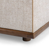 Ellerie Latte Ottoman - Ornate Home