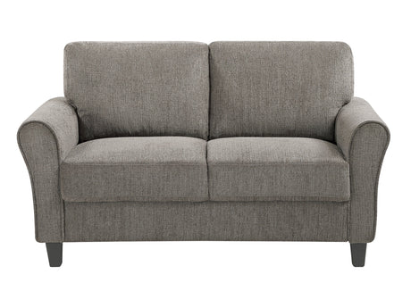 Ellery Brown Loveseat - Ornate Home