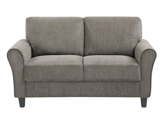 Ellery Brown Loveseat - Ornate Home