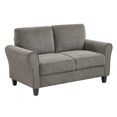 Ellery Brown Loveseat - Ornate Home
