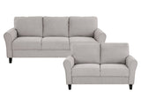 Ellery Dark Gray Sofa & Loveseat - Ornate Home