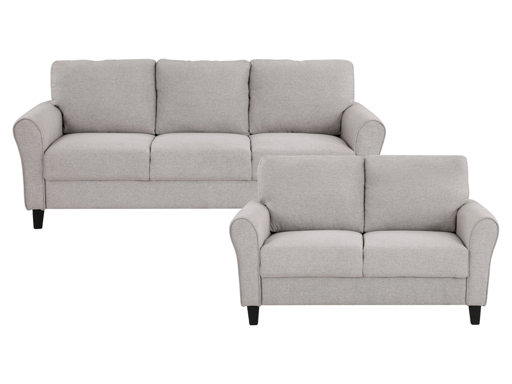 Ellery Dark Gray Sofa & Loveseat - Ornate Home
