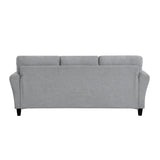 Ellery Dark Gray Textured Fabric Sofa - Ornate Home