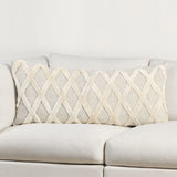 Ellett Natural/Ivory 16"x36" Throw Pillow (Set of 2)