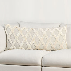 Ellett Natural/Ivory 16"x36" Throw Pillow (Set of 2)