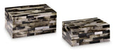 Ellford Black/Brown/Cream Box (Set of 2) (Online Special Price) - Ornate Home