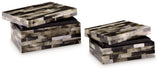 Ellford Black/Brown/Cream Box (Set of 2) (Online Special Price) - Ornate Home