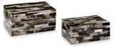 Ellford Black/Brown/Cream Box (Set of 2) - Ornate Home