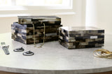 Ellford Black/Brown/Cream Box (Set of 2) - Ornate Home