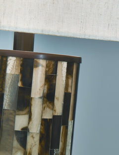 Ellford Black/Brown/Cream Table Lamp - Ornate Home