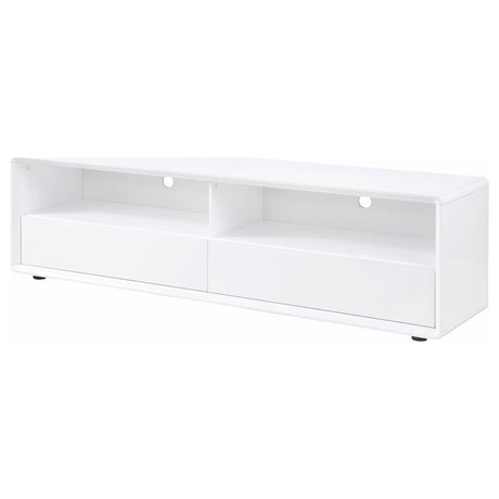 Ellice White 71-inch TV Stand Media Console - Ornate Home