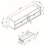 Ellice White 71-inch TV Stand Media Console - Ornate Home