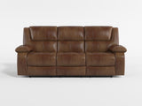 Ellicott Black Double Reclining Sofa - Ornate Home