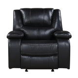 Ellicott Black Glider Reclining Chair - Ornate Home