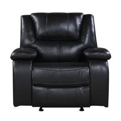 Ellicott Black Glider Reclining Chair - Ornate Home