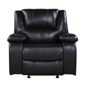 Ellicott Black Glider Reclining Chair - Ornate Home