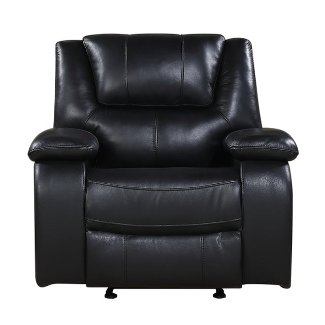 Ellicott Black Glider Reclining Chair - Ornate Home