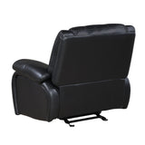 Ellicott Black Glider Reclining Chair - Ornate Home