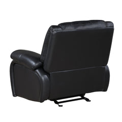 Ellicott Black Glider Reclining Chair - Ornate Home