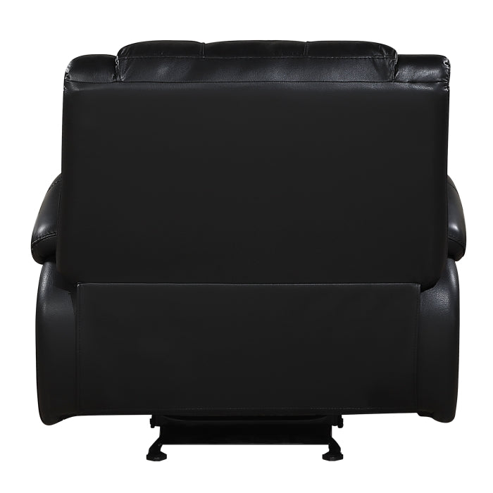 Ellicott Black Glider Reclining Chair - Ornate Home
