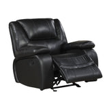Ellicott Black Glider Reclining Chair - Ornate Home