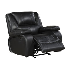 Ellicott Black Glider Reclining Chair - Ornate Home