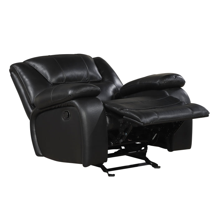 Ellicott Black Glider Reclining Chair - Ornate Home