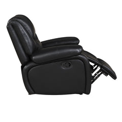 Ellicott Black Glider Reclining Chair - Ornate Home