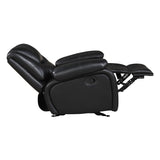Ellicott Black Glider Reclining Chair - Ornate Home
