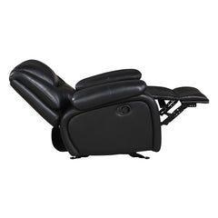Ellicott Black Glider Reclining Chair - Ornate Home