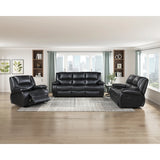 Ellicott Black Glider Reclining Chair - Ornate Home