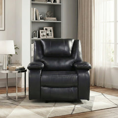Ellicott Black Glider Reclining Chair - Ornate Home