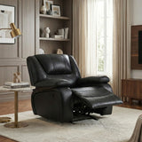 Ellicott Black Glider Reclining Chair - Ornate Home