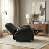 Ellicott Black Glider Reclining Chair - Ornate Home