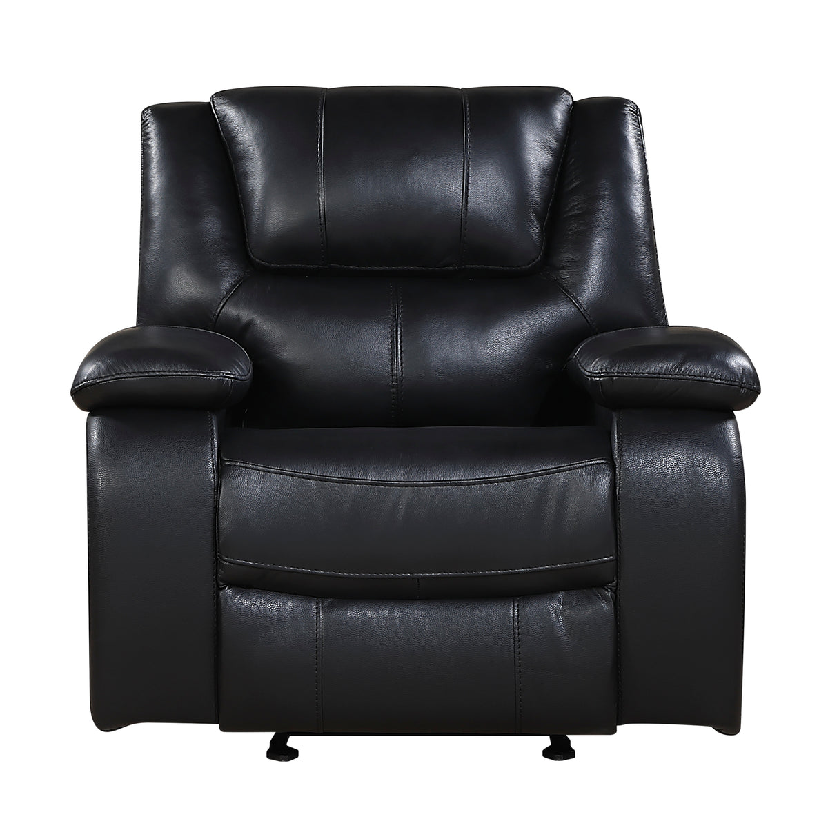 Ellicott Black Glider Reclining Chair - Ornate Home