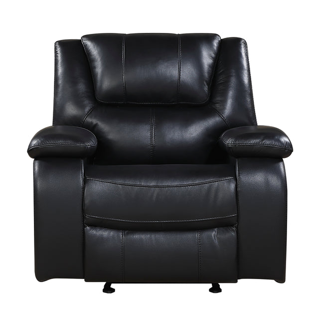Ellicott Black Glider Reclining Chair - Ornate Home